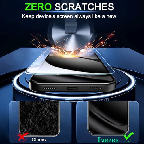 IMBZBK Screen Protector for Google Pixel 10 Pro XL, Tempered Glass,3+3 Pack - size: Pixel 10 Pro XL 6.8 inch