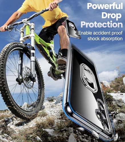 Shields Up for Samsung Galaxy S25 Plus Case with Stand, Case Clear with Double Ring Holder [Adjustable & Foldable] Shockproof Protective Cover - Clear - color: Clear, size: Galaxy S25 Plus