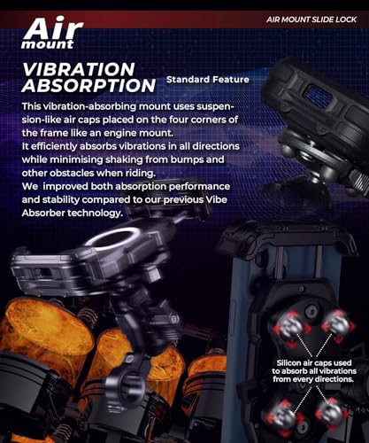 Kaedear Vibration-Resistant Motorcycle Phone Mount, KDR-M28