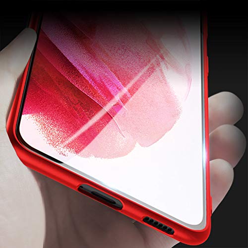 X-level for Samsung Galaxy S21+ Plus Case Slim Fit Soft TPU Super Ultra-Thin [Guardian Series] Phone Back Cover Light Protective Matte Finish Coating Case for Samsung S21+ Plus-Red - color: Red