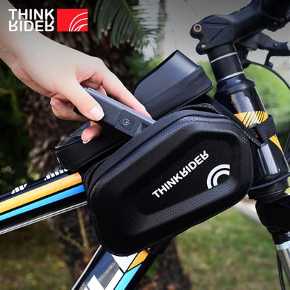 ThinkRider Bike Bag 2L Frame Front Tube Cycling Bag Bicycle Waterproof Phone Case Holder 7 Inches Touchscreen Bag Accessories
