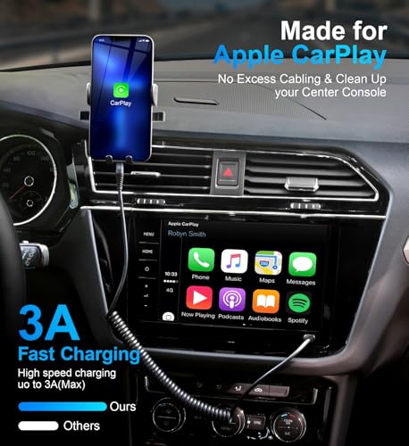 USB C to Lightning Cable 3FT 2Pack, Coiled iPhone Charger Fast Charging - color: Black, size: 3FT, style: USB C to Lightning
