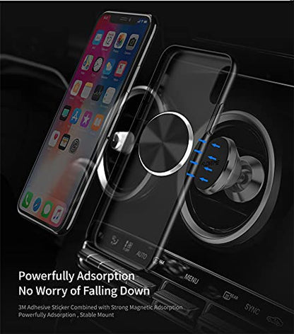 Replacement Metal Plates Set for Magnetic Car Phone Holders, Wall & Air Vent Mounts, Cases, Magnets. Kit of 2 Matte Black Round Iron Discs without Holes. 3M Adhesive Backing. Steel Disks 2 Pack. - color: Black / 2 Pack