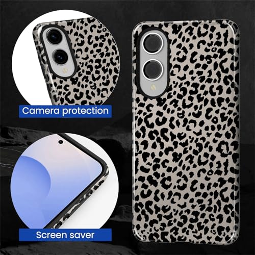 Case Compatible with Samsung Galaxy S25 Edge, Hybrid 2-Layer Hard Shell Protection Case, Shockproof Protective Tough Phone Cover, Animal Leopard Print - color: Animal Leopard Print, size: Samsung Galaxy S25 Edge