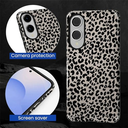 Case Compatible with Samsung Galaxy S25 Edge, Hybrid 2-Layer Hard Shell Protection Case, Shockproof Protective Tough Phone Cover, Animal Leopard Print - color: Animal Leopard Print, size: Samsung Galaxy S25 Edge