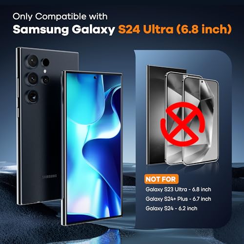 FANGTIAN 4-Pack for Samsung Galaxy S24 Ultra Screen Protector Film [6.8"] - size: S24 Ultra-6.8 Inch
