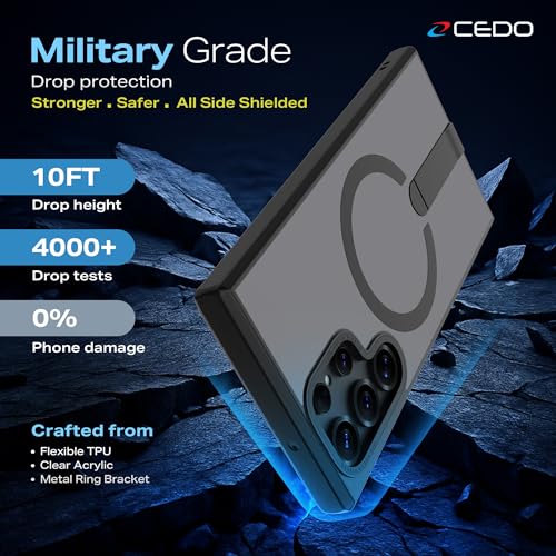 CEDO Magnetic Kickstand Case for Samsung S24 Ultra, MagSafe Compatible - size: Samsung S24 Ultra