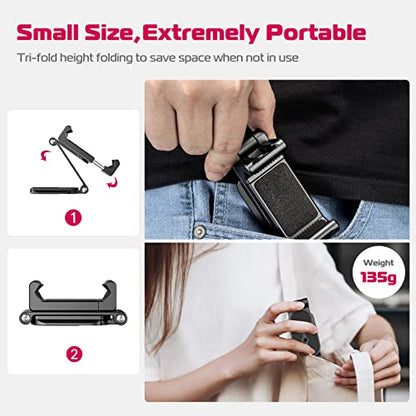 ULANZI Phone Tripod Mount 2 Cold Shoes & Arca Port