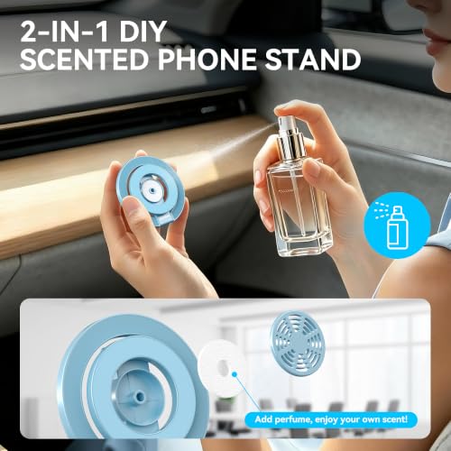 Magnetic Phone Ring Grip for MagSafe Compatible with iPhone 17/16/15 (Blue) - color: Blue