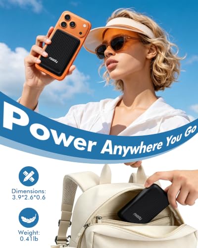 Miady Magnetic Portable Charger Power Bank for iPhone 10000mAh,