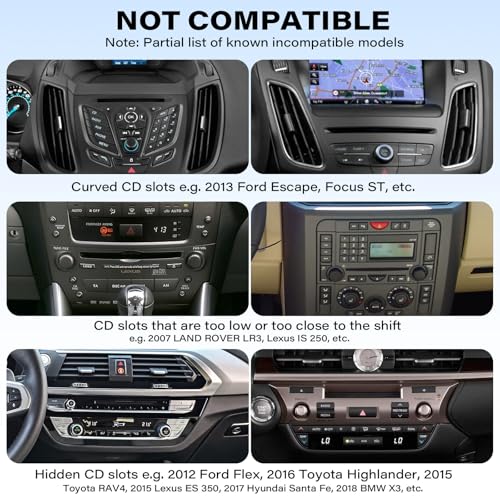 1Zero CD Phone Holder for Car, Easy One-Button Release CD Slot Phone Mount - style: Universal Clamp