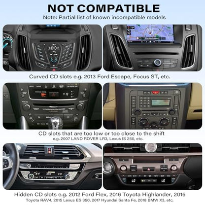 1Zero CD Phone Holder for Car, Easy One-Button Release CD Slot Phone Mount - style: Universal Clamp