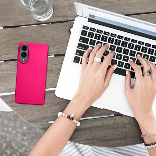 kwmobile Case Compatible with Samsung Galaxy S25 Edge Case - Soft Slim Metallic TPU Silicone Cover - Metallic Pink - color: metallic pink, size: Galaxy S25 Edge