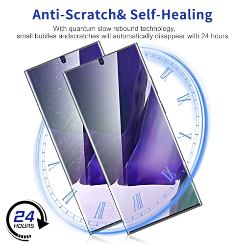 3 Pack Screen Protector for Samsung Galaxy Note 20 Ultra [Not Glass], Support Fingerprint Flexible TPU Film, Touch Sensitive, Anti-Scratch, 3D Curved Full Coverage - size: Samsung Galaxy Note 20 Ultra