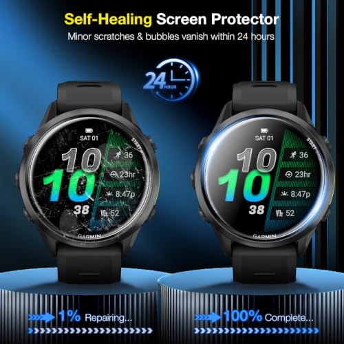 LK 6 Pack for Garmin Forerunner 970 46mm Screen Protector, TPU Film - size: Garmin forerunner 970
