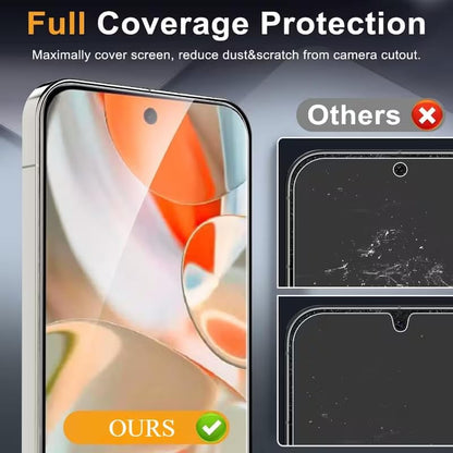 XDesign 3+3 Pack for Google Pixel 10 Pro Screen Protector 6.3 inch, 3 Pack Tempered Glass Screen Protector&3 Pack Camera Lens Protector - size: for Pixel 10 Pro Screen Protector