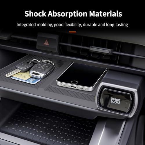 Silicone Centre Control Wireless Charging Mat Compatible with Toyota RAV4 XLE Premium/XSE/Limited/Woodland 2026+, Non-Slip Silicone Wireless Charging Protector Pad for RAV4 2026 Interior Accessories