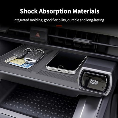 Silicone Centre Control Wireless Charging Mat Compatible with Toyota RAV4 XLE Premium/XSE/Limited/Woodland 2026+, Non-Slip Silicone Wireless Charging Protector Pad for RAV4 2026 Interior Accessories