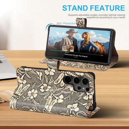 Magnetic Detachable Wallet Case for Samsung Galaxy S26 Ultra White | 2-in-1 Detachable, Genuine Leather, Flip Folio with Card Slots, RFID Blocking, Shockproof Protection - color: White, size: S26 Ultra - 6.9''
