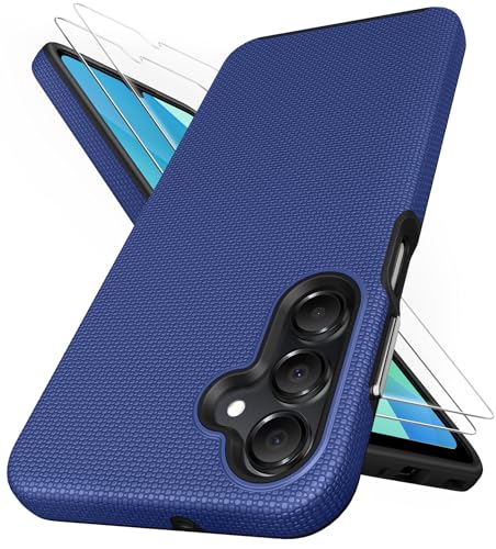 SSLOTSCASE for Samsung Galaxy A16 5G Case with Screen Protector, Blue | [Support Wireless Charging] Raised Edges Protect Camera, Slim Durable Protective Phone Case Cover for Samsung Galaxy A16 - color: Blue, size: A16