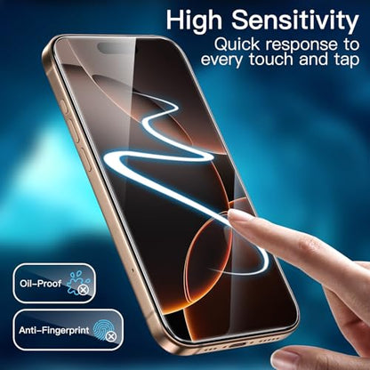 JETech Screen Protector for iPhone 16 Pro Max, 2-Pack - size: iPhone 16 Pro Max