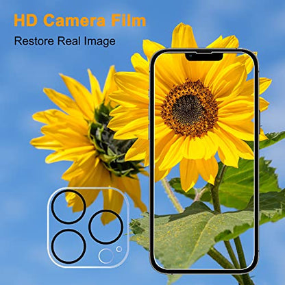 PEHAEL for iPhone 13 Pro Privacy Screen Protector+Camera Lens Protector