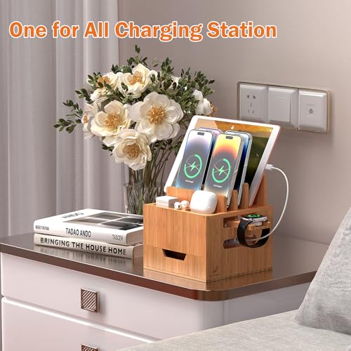 Pezin & Hulin Multi Device Charging Station with Drawer & USB Charger - color: #2 (With Charger)