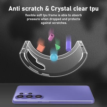 Clear Thin for Samsung Galax S26 Ultra Case, Ultra [Slim Thin] Flexible Clear TPU Phone Case for Galax S26 Ultra Gel Rubber Soft Skin Silicone Protective Case,Transparent