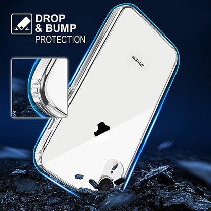 TENOC Phone Case Compatible with iPhone XR, Clear Case Non-Yellowing Protective Bumper Hard Back Cover for 6.1 Inch - color: Clear Anti-Yellowing, size: iPhone Xr