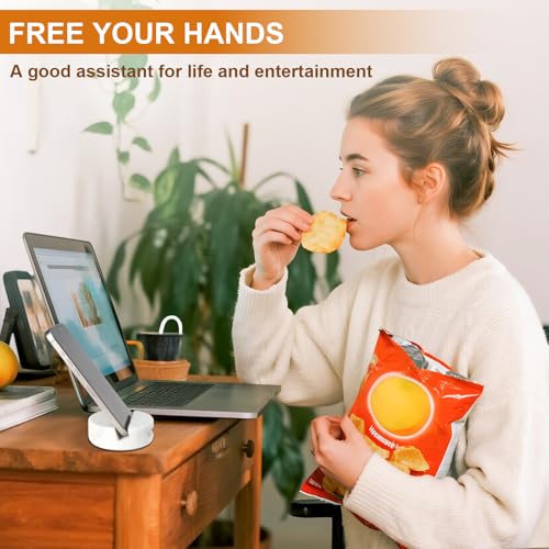 CHISELED ST DF SK Elegant and Versatile White Marble Phone Stand with Sound Amplified Output iPhone Phone Holder Function for Office Desk,Kitchen Counter,Bathroom,and Bedside (Pack of 2) - size: 3.4×3.4×1.2in (Pack of 2)