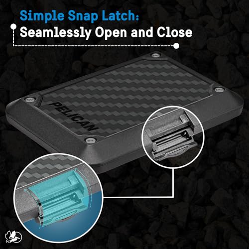Pelican MagSafe Wallet with RFID Blocking for Cards and Cash - Black | Military STD Snap-On Magnetic Phone Wallet/Card Holder - Detachable MagSafe Wallet for iPhone 17 Pro Max/16/15/14/13/Pixel 10 - color: Shield Black, style: Shield
