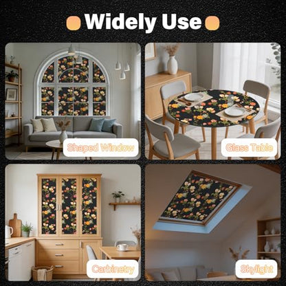 Kromapolis Blackout Window Film, Light Blocking Privacy Tint 17.5″ x 157.4″ - color: Black Matte, size: 17.5In x 157.4In
