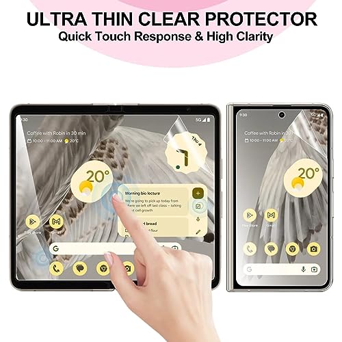 2Pack Ultra-Thin Hydrogel Screen Protector For Google Pixel 10 Pro Fold - color: Google Pixel 10 Pro Fold