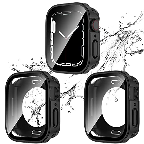 2-Pack Waterproof Case for 40mm Apple Watch SE 3/2/1 Series 6/5/4 - color: Black/Black, size: 40mm(SE3/SE2/SE/6/5/4)