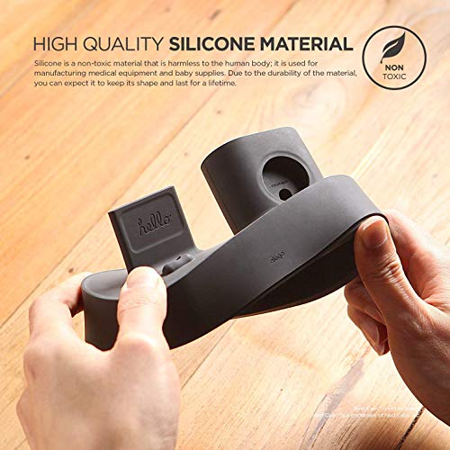 elago 3 in 1 Charging Station for iPhone, AirPods, Apple Watch - color: Dark Grey