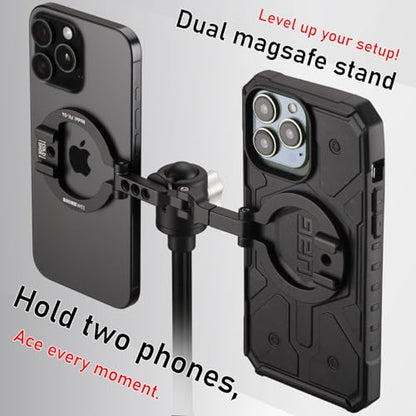 Dual‑Sided Magnetic Phone Holder for iPhone 12‑17, Vlog & Live Broadcast