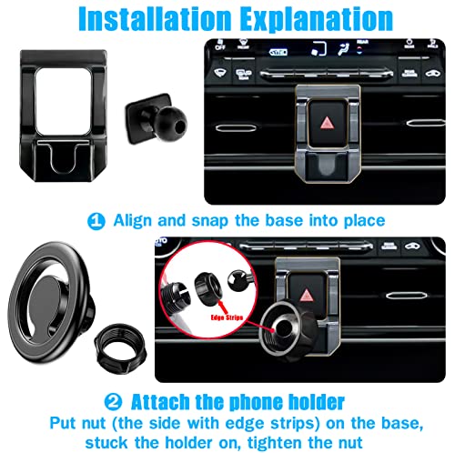 Car Phone Holder, Air Vent Magsafe Mount for Toyota Highlander 2020-2023 - style: Highlander/Magsafe