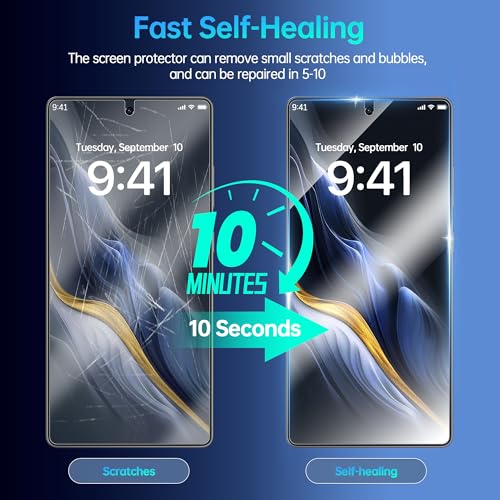 3 Pack for Samsung Galaxy S24 Ultra Privacy Screen Protector 100% Fingerprint Unlock Compatible, Anti-Spy Flexible EPU Protective Film, Case Friendly, Scratch-Resistant, Sensitive Touch - size: Samsung Galaxy S24 Ultra