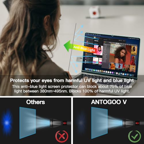 2 Pack Anti Blue Light Screen Protector Compatible with 2026 MacBook Neo 13-Inch, Eye Protection Matte Anti Glare Film for 13in Mac Neo A18 Pro Chip - size: MacBook Neo 13 Inch