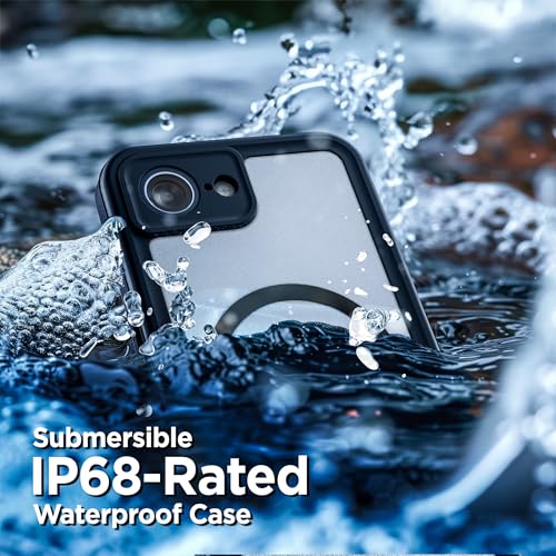 Encased Waterproof Belt Case for iPhone 16e / iPhone 17e (6.1") with Phone Holster Clip (Military Grade) Shockproof, Full Body Cover with Built-in Screen Protector and Port Covers - size: iPhone 16e/17e