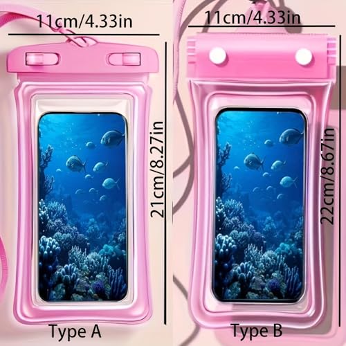 Universal Waterproof Phone Pouch, Floating Phone Case, Dry Bag, PVC Material, IPX8 Waterproof, Suitable for Swimming, Beach, Travel and Outdoor Activities, Fits Phones Up to 6.8 Inches Black - color: Black
