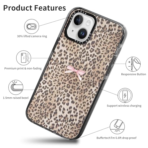 2 Pack Cute Cheetah Print Phone Case for iPhone 13 Mini Pink Bow Case 5.4", Clear Coquette Fashion Luxury Leopard Pattern Design Girls Women Funda Shockproof Soft TPU Protection Cover - color: Cheetah Print 04, size: iPhone 13 Mini