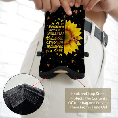 Cell Phone Sleeve Pouch with Adjustable Strap - Sunflower - color: Sunflower