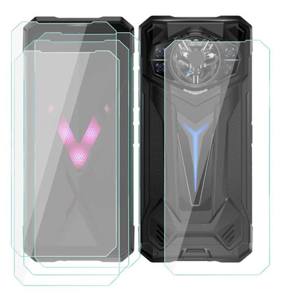 Screen Protector for Doogee S200 (6.72")(5 Pack), 9H Hardness Tempered Glass HD Anti-Scratch, Anti-Fingerprint Film Protective for Doogee S200 - color: 5 Pcs Film