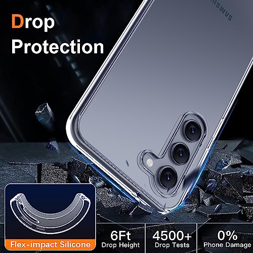 Silicone Clear for Samsung Galaxy S23 Case,Thin with Comfort Grip | Soft Slim-Fit TPU Galaxy S23 Phone Cover,Non-Slip,Shockproof Protection,Scrath-Resistant - size: Galaxy S23
