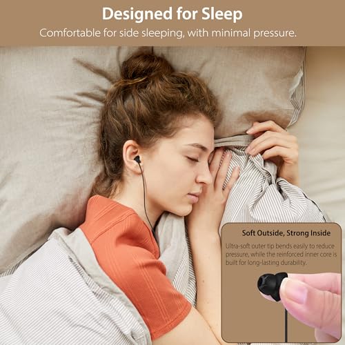 Sleep Earbuds, USB-C Wired Sleep Headphones with Mic, for Side Sleepers - style: USB-C
