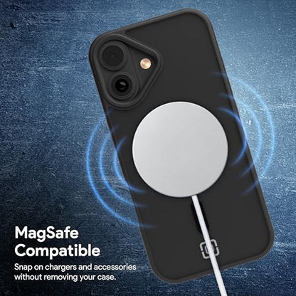 Incipio - Fog iPhone 17, Magsafe Compatible Phone Case, 10ft Drop Tested, Ultra Durable & Shock Absorbing, Scratch Resistant & Slim Profile (Black) - color: Black, size: iPhone 17