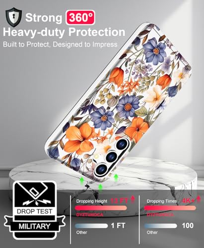 for Samsung Galaxy S24 / S25 Case - Blue Nice Floral - color: Blue Nice Floral