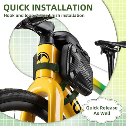 ROCKBROS Top Tube Bike Bag 1.3L Waterproof Bike Frame Bag | Bike Phone Bag with Sun-Visor, TPU Sensitive Touch Screen Bicycle Phone Bag