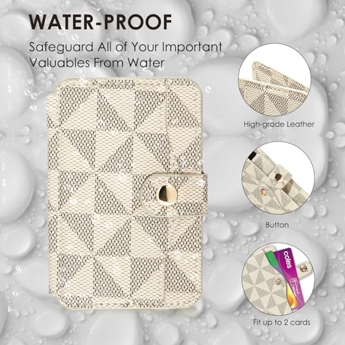 M-Plateau Phone Wallet Stick on for Cases, Sticky Wallet for Back of Phone - color: off White